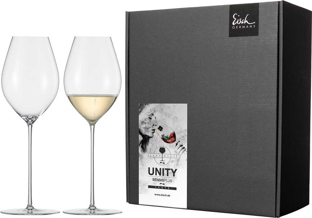 Eisch Germany Champagnerglas Unity Sensis Plus Champagner Wein Glas 522/7 - 2 Sektgläser, 2-tlg., Kristallglas