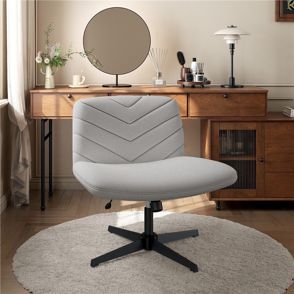 Yaheetech Drehstuhl, Polstersessel höhenverstellbar, 360° drehbarer, Armleh günstig online kaufen