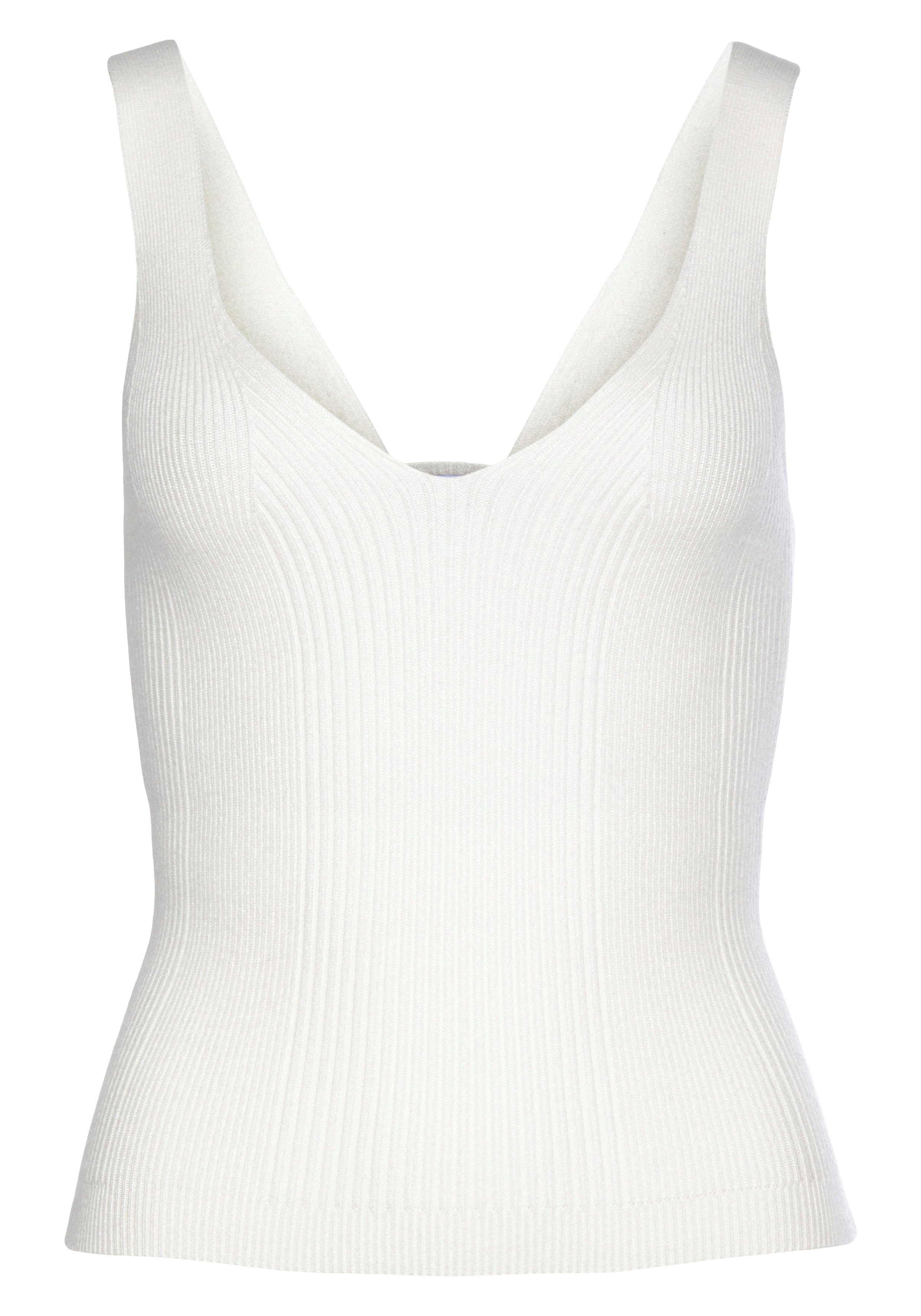 LASCANA Stricktop mit tollem Strickmuster, figurbetontes Damentop. € 29,99