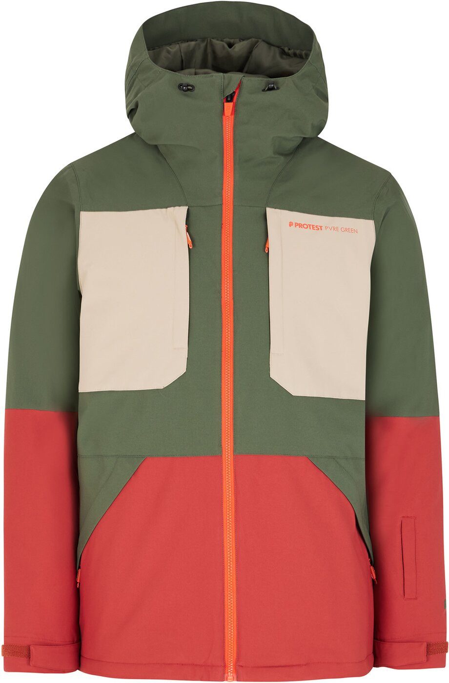 Protest Skijacke PRTENSTONE BARN RED Ski Jacke Herren Protest Ski- Snowboardjacke