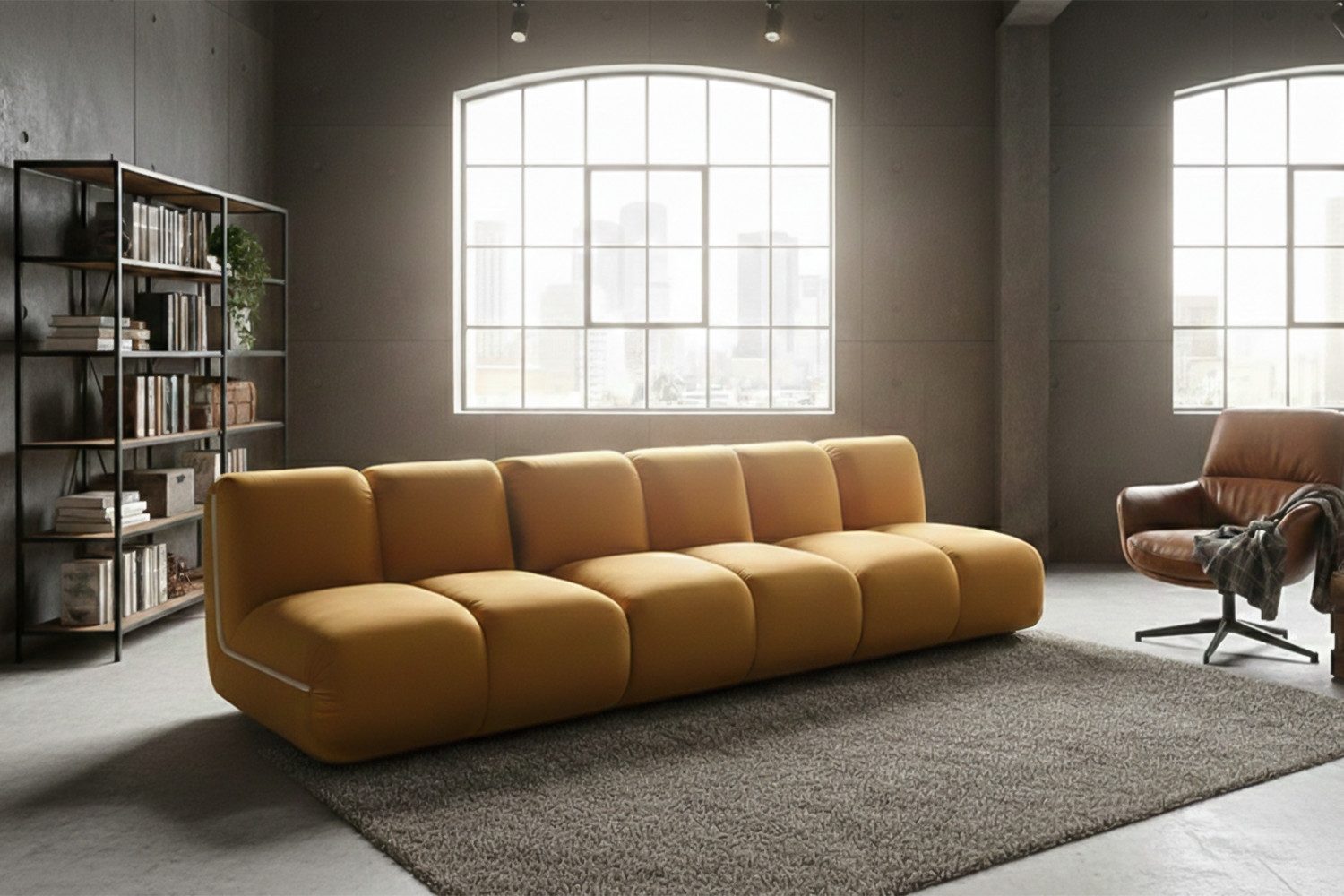KAWOLA Sofa LAYLA – Modulares Sofa 3-tlg. – 3-Sitzer Samt – wandelbare Couch, Flexibel kombinierbar, bequemer Velvet-Bezug, hoher Sitzkomfort