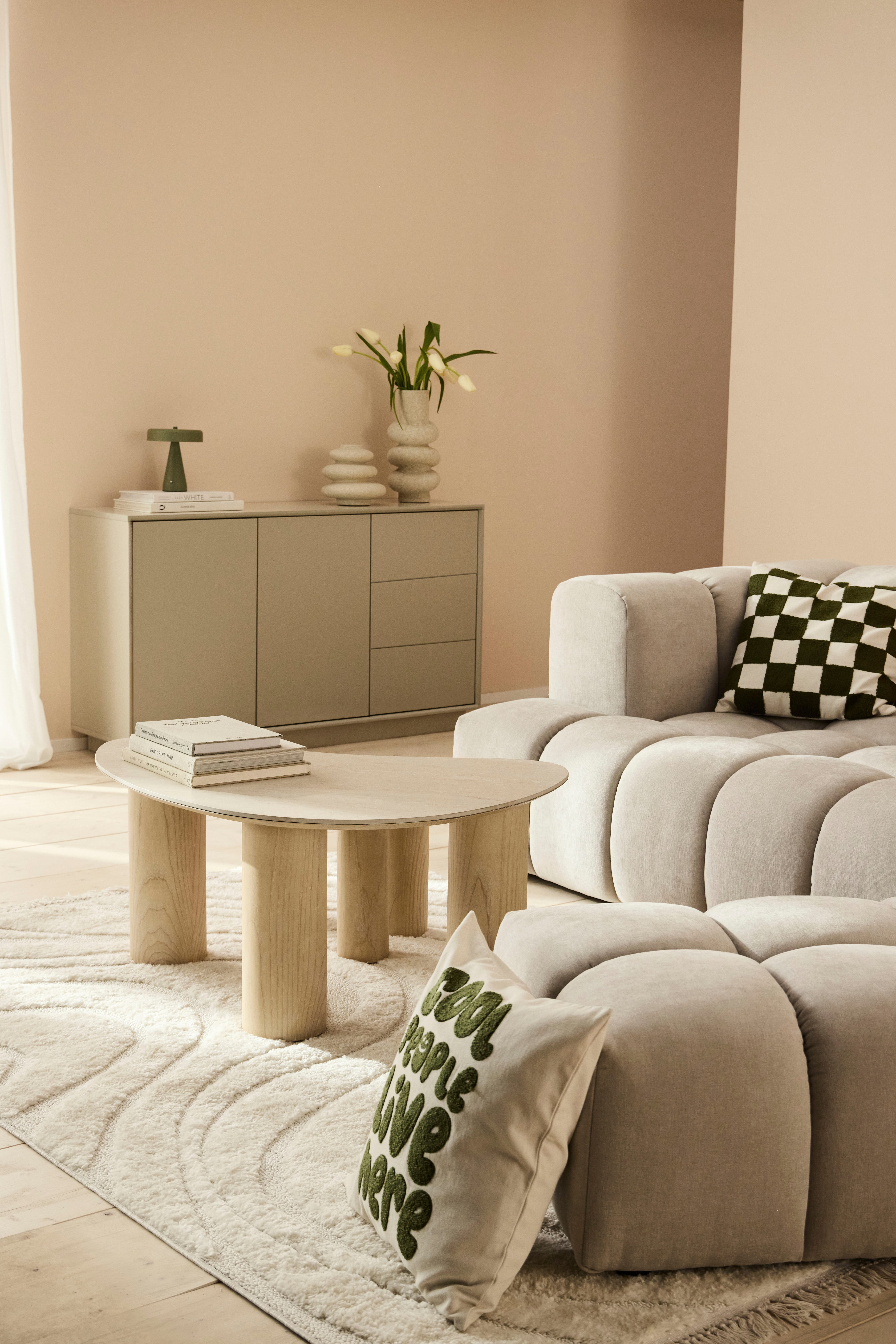 homsy by Ana Johnson Dekokissen Chessley, 3D-Optik aus Baumwolle, Zweiseitiges Design, 1er Pack, ohne Füllung – Bild 5 von 5