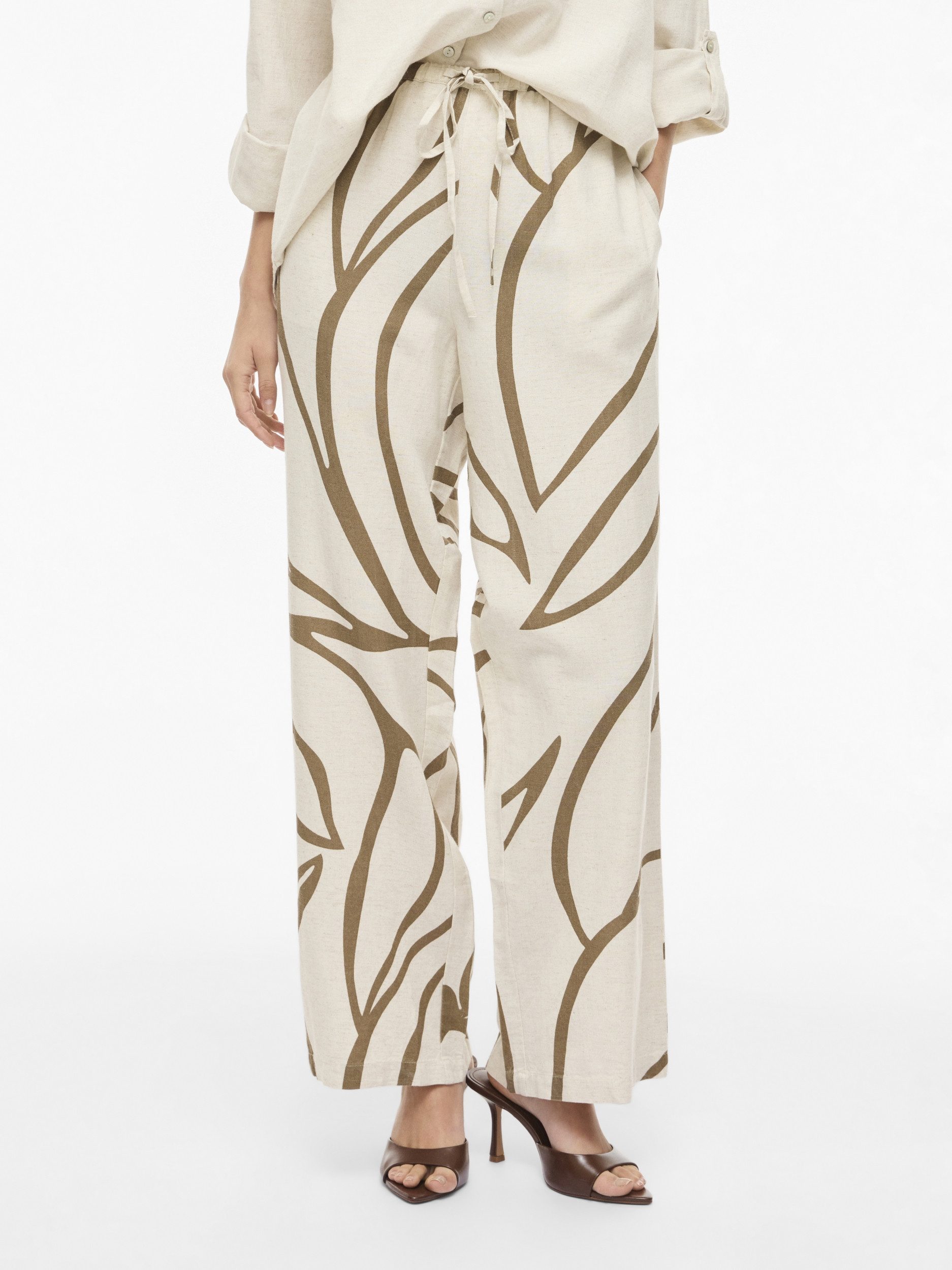 Vila 5-Pocket-Hose VIPRISILLA RW WIDE PANTS - NOOS