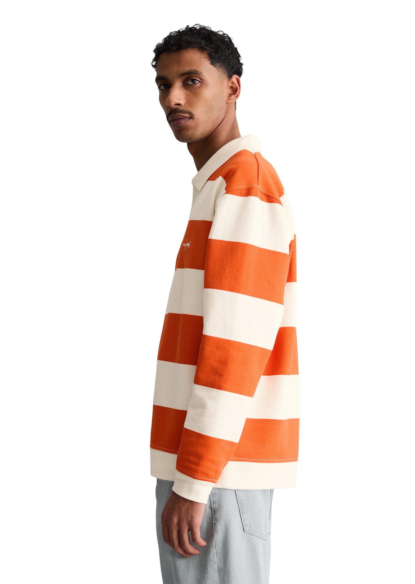 Marc O'Polo DENIM Sweatshirt mit gedrucktem Streifenmuster günstig online kaufen