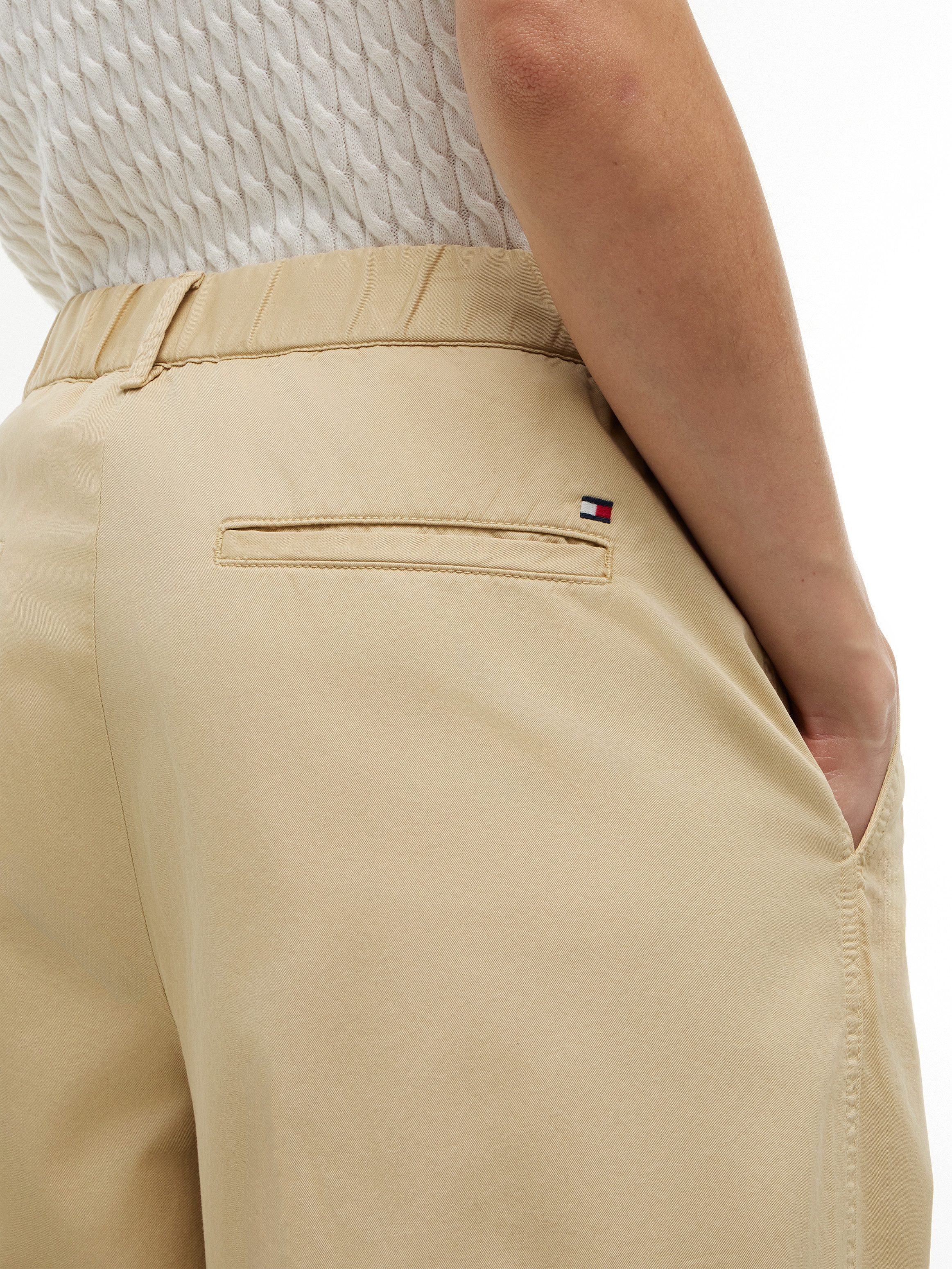 Tommy Hilfiger Chinohose COTTON BARREL CHINO Baumwolle, Barrel Fit