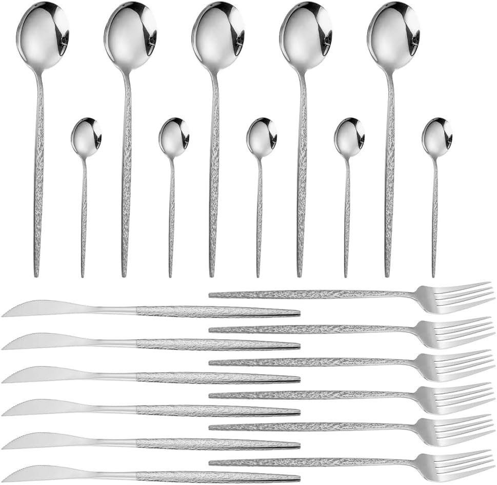 Swiss-Haus Besteck-Set Essbesteck Besteck-Set für 6 Personen Edelstahl 24-tlg Swiss Haus, 6 Personen