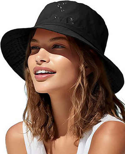 Fivejoy Fischerhut Fischerhut Unisex Fischerhut Damen Herren Anglerhut (1-St., Schnell Trocken Bucket Hat) Tragbar Faltbar Sonnenhut