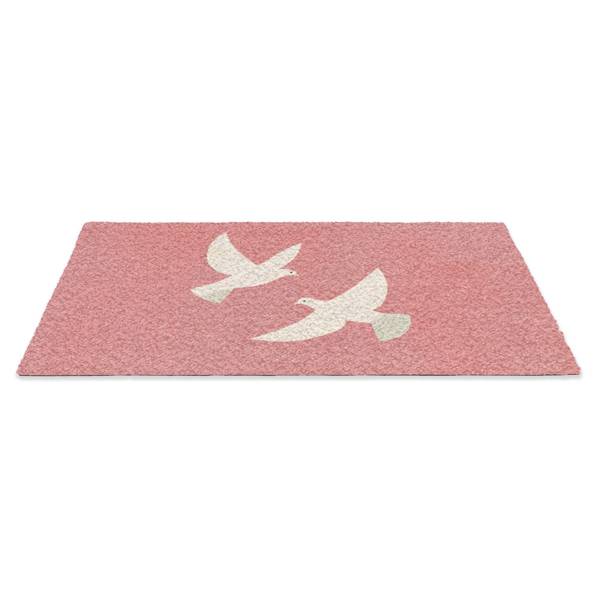 MuchoWow Fußmatte Tauben - Weiß - günstig online kaufen