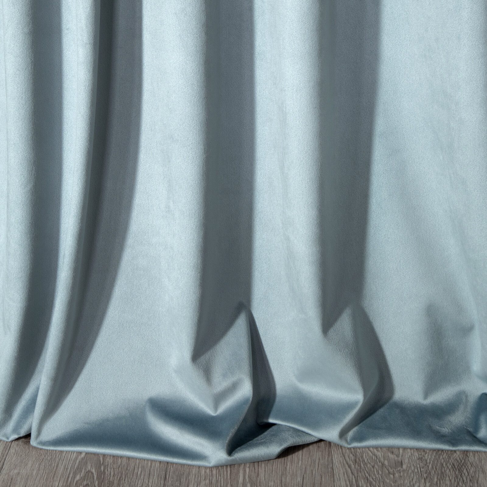 Eurofirany Vorhang VELVET (2 St), Kräuselband, blickdicht, Samt, 2er-Set Vorhang aus Velvet, mit mittlerem Verdunkelungsgrad, Tunnelzug – Bild 3 von 5