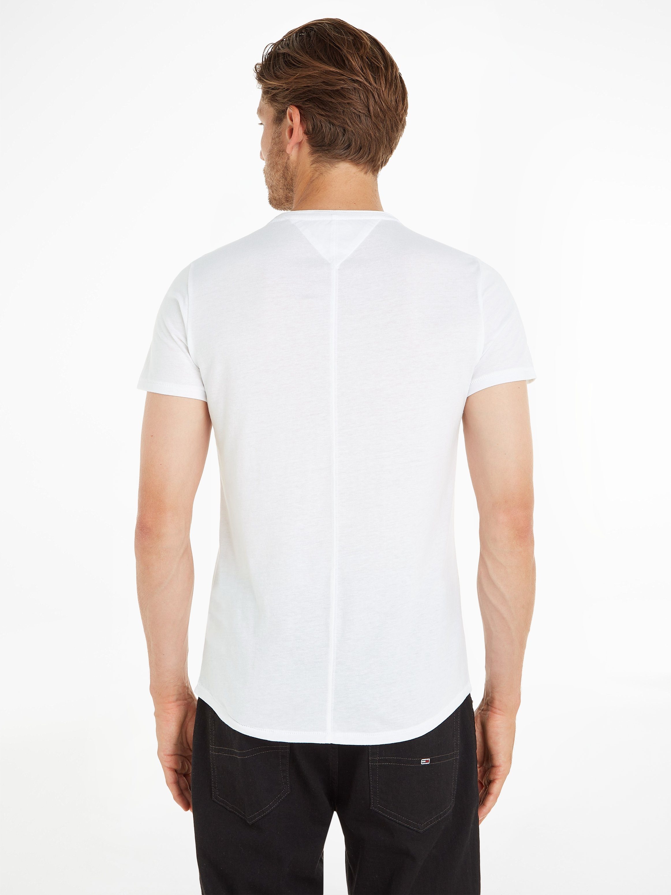 SLIM T-Shirt Jeans NECK White Markenlabel JASPE TJM mit Tommy C