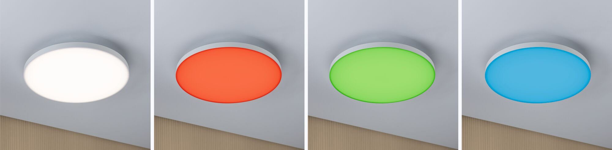 LED mit Deckenlicht Warmweiß, fest besonders LED Bauweise flacher Panel Paulmann integriert, Velora,