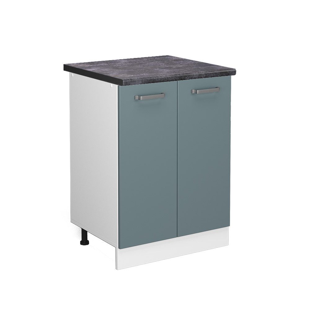 Vicco Unterschrank R-Line, Blau-Grau/Weiß, 60 cm, günstig online kaufen