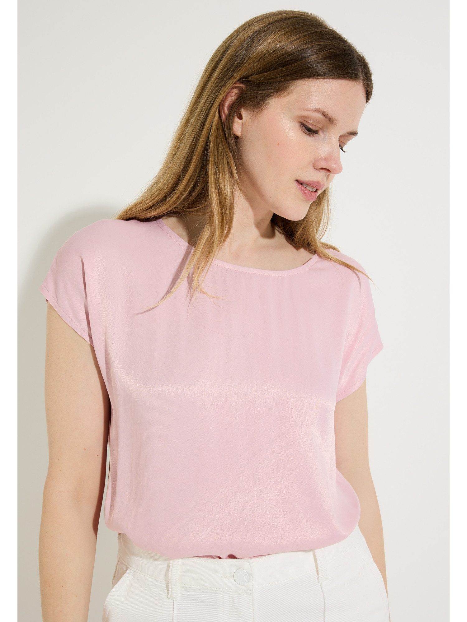 MORE&MORE Blusenshirt vielseitig kombinierbares Blusenshirt