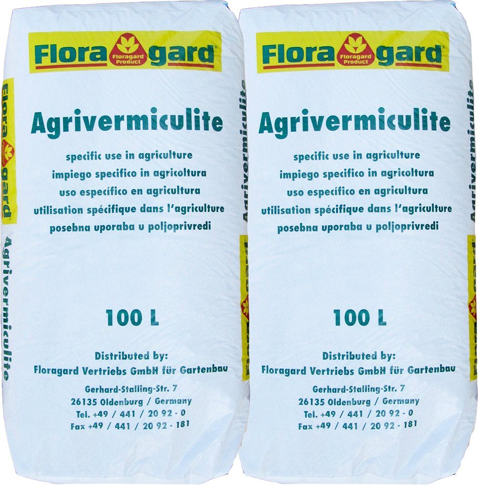 Floragard Gartenbau-Vermiculite Bodenverbesserer, (2-St), je 100 l, 2-3 mm