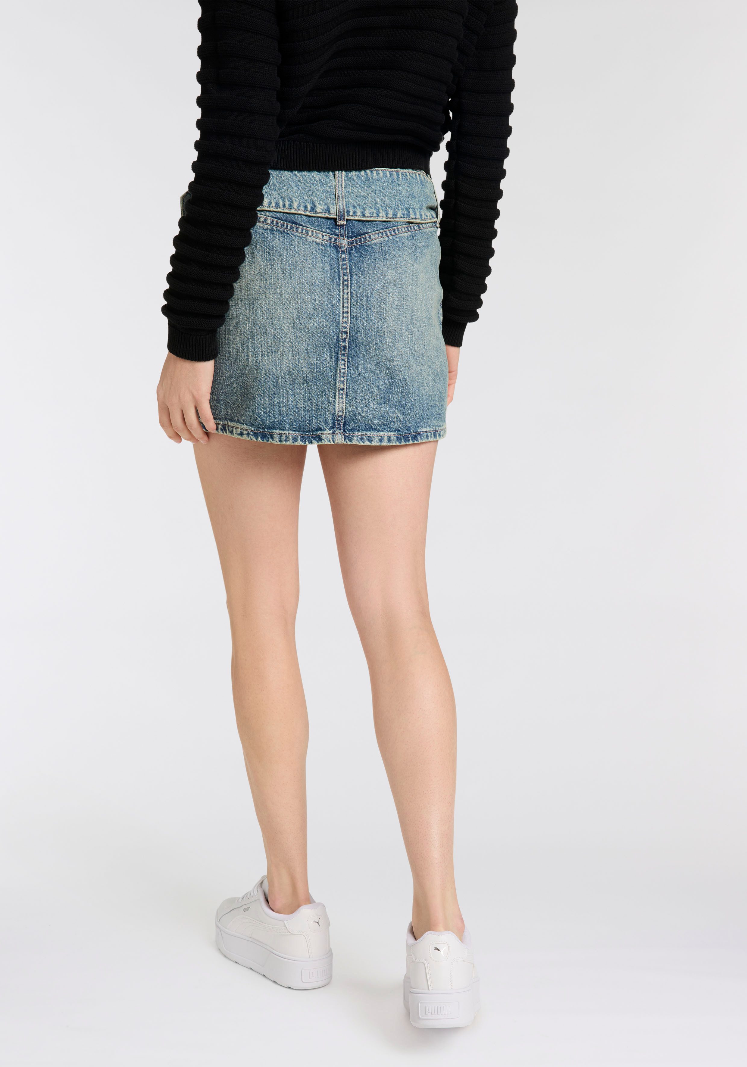 HUGO Blue Minirock Gamini mit passendem Gürtel günstig online kaufen