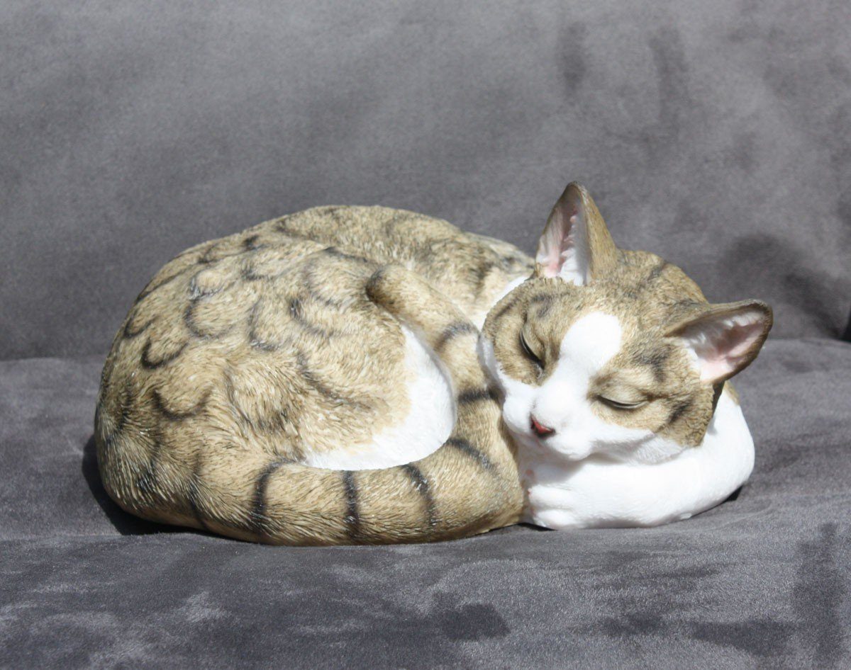Fachhandel Plus Gartenfigur Katze Coco, (1 St), lebensechte Tierfigur, Deko für Innen und Außen