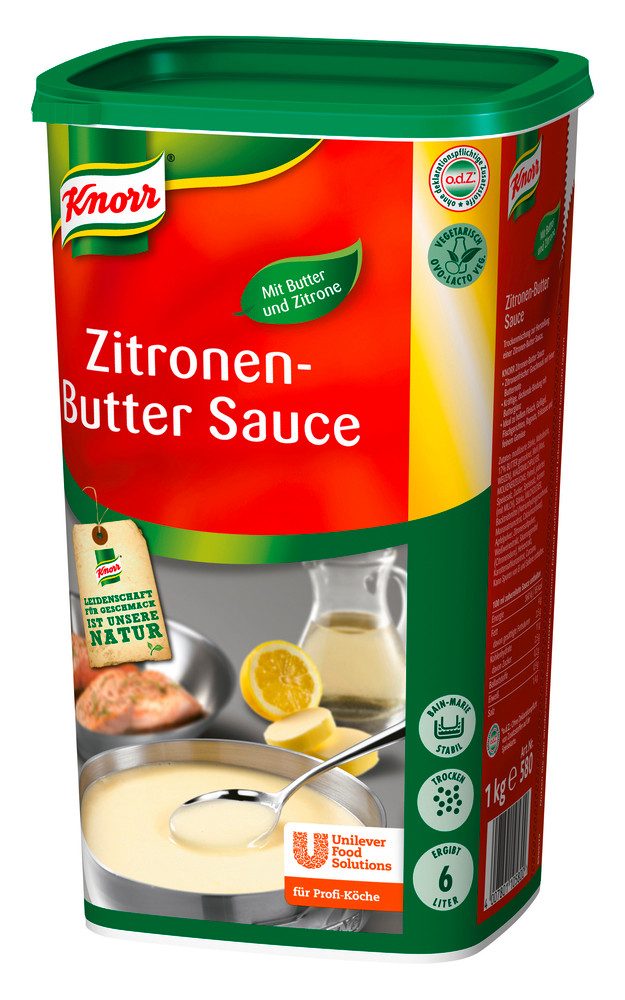 Knorr Saucen, Knorr Zitronen Butter Sauce Trockenmischung zur Zubereitung 1000ml