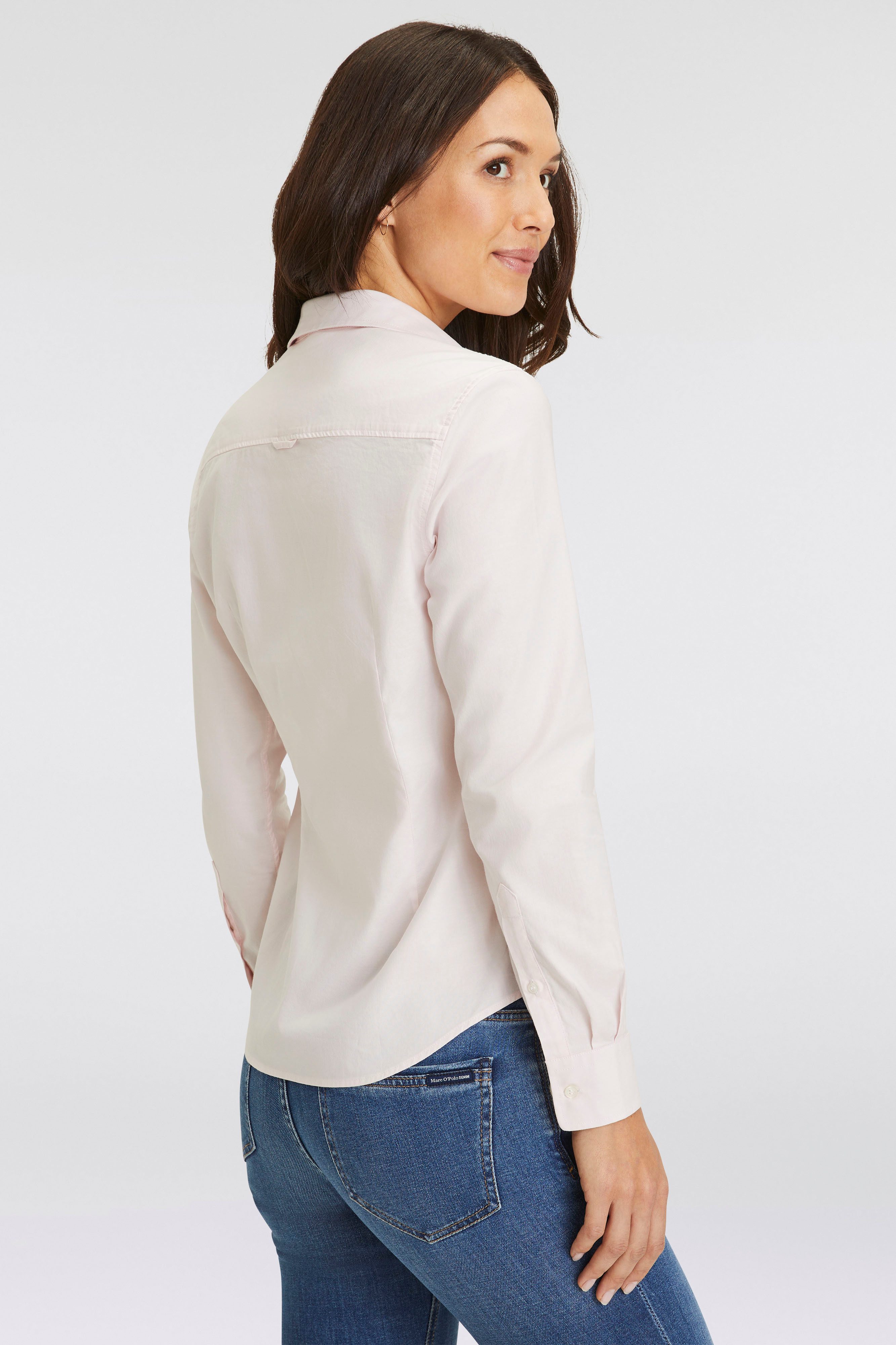 Gant Langarmbluse New Slim Stretch Oxford Blouse für bequemen Sitz u. Bewegungsfreiheit, New Slim Stretch, bügelfrei