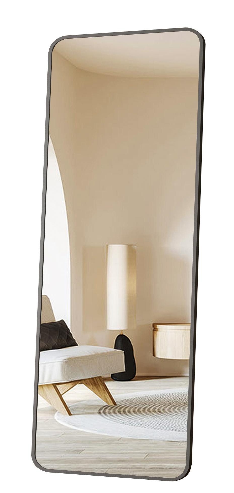 Ganzkörperspiegel Wandspiegel Standspiegel Schwarz Groß Flur 160x40cm 140x40cm