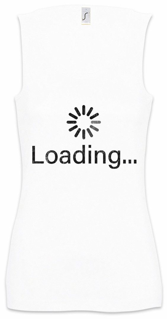 Tanktop Loading Symbol Ärmelloses Damen T-Shirt Informatiker Programmierer PC