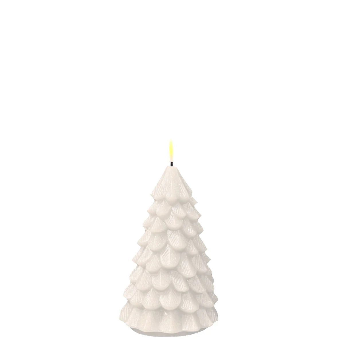 Deluxe Homeart LED-Kerze LED Kerze Weihnachtsbaum weiß 16 cm von Deluxe Homeart - Weihnachten W