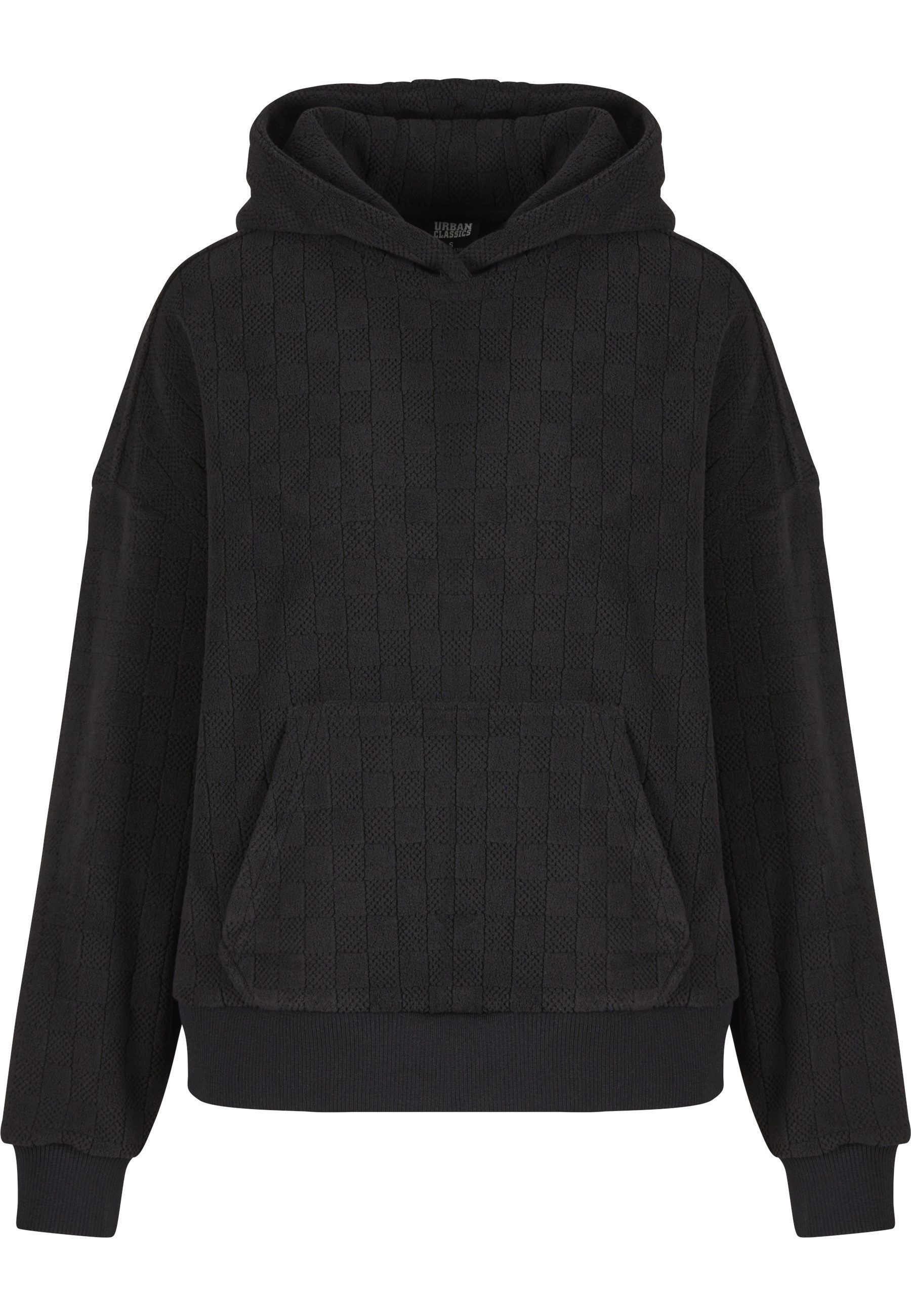 URBAN CLASSICS Kapuzensweatshirt Urban Classics Ladies Jacquard Velvet Over günstig online kaufen