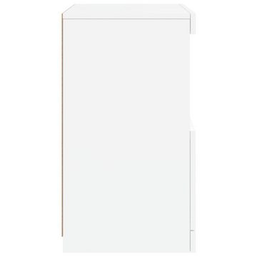 vidaXL Sideboard Sideboard mit LED-Leuchten Weiß 41x37x67 cm (1 St)
