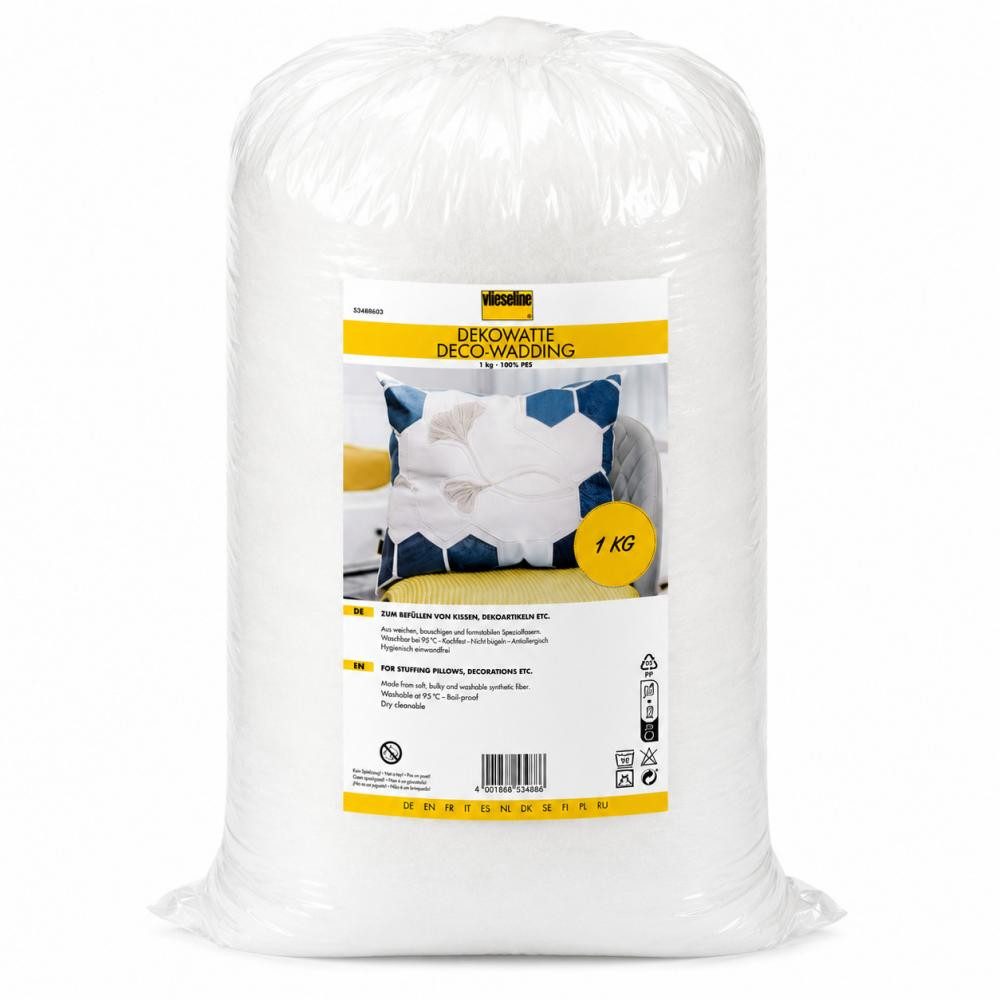 Vlieseline Kissenfüllung - Dekowatte Füllwatte 1000 g