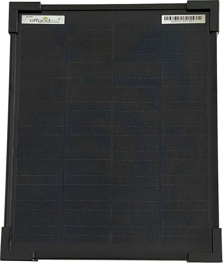 offgridtec Solarmodul OLP 10W Solarpanel 12V Schindeltechnologie PERC, 10 W, Monokristallin, innovative PERC-Technologie