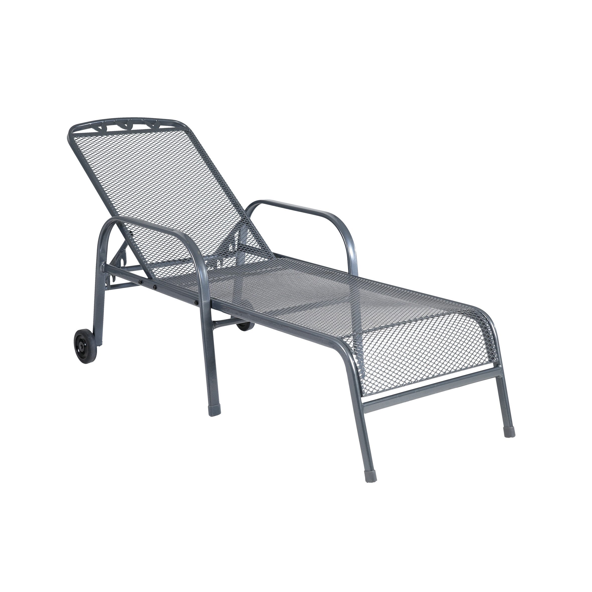 Greemotion Rollliege Toulouse, Strandliege, Sonnenliege mit Rollen, Liegestuhl