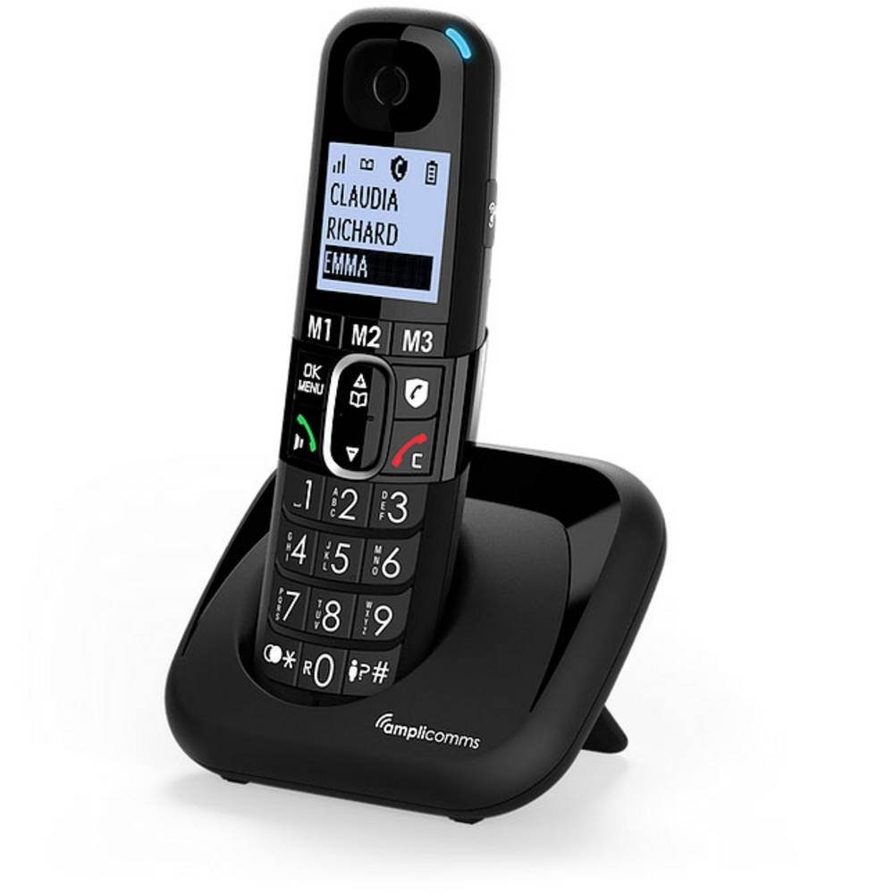 Wahlwiederholung) (Freisprechen, kompatibel, Hörgeräte Seniorentelefon kompatibel Hörgeräte DECT-Mobilteil, für Amplicomms für