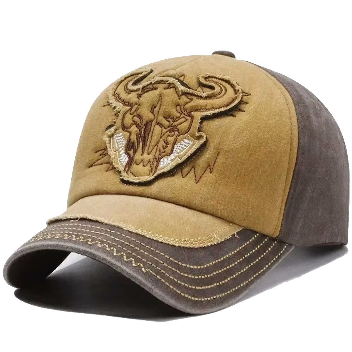 Sporty Baseball Cap Bull Indian Dakota Western Baseballcap Vintage Cap vintage Look