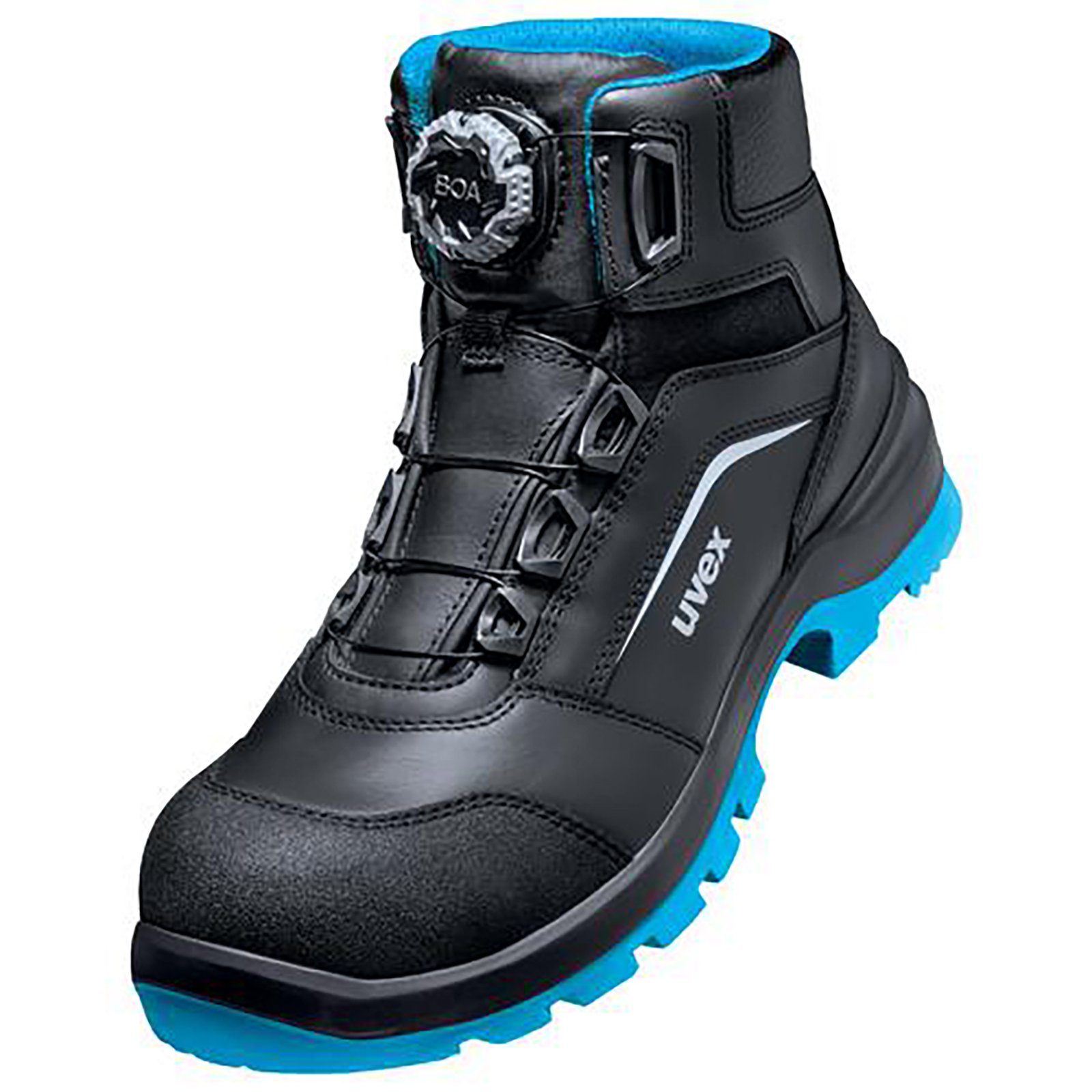 Uvex 2 xenova® Stiefel 10 blau Sicherheitsstiefel Weite schwarz, S3