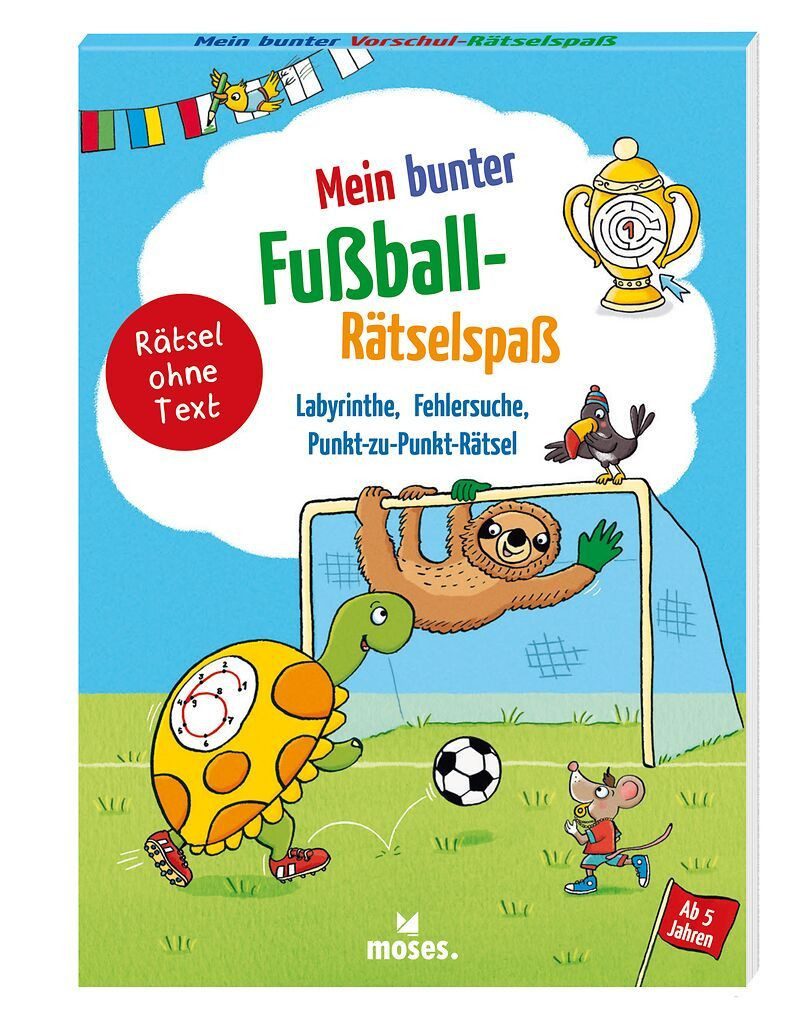 Kinderbuch Mein bunter Fußball Rätselspaß Labyrinthe, Fehlersuche, Punkt-zu-Punkt diverse