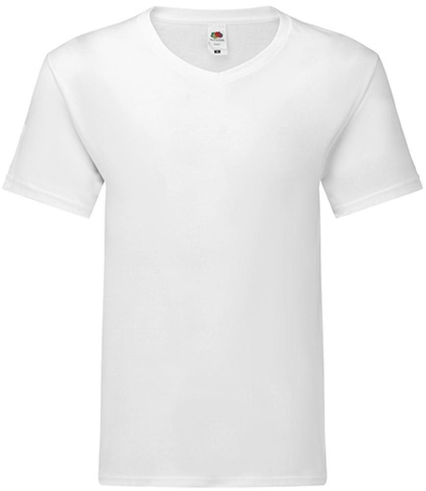Fruit of the Loom V-Shirt Herren Shirt Iconic 150 V Neck T, ringgesponnene Baumwolle