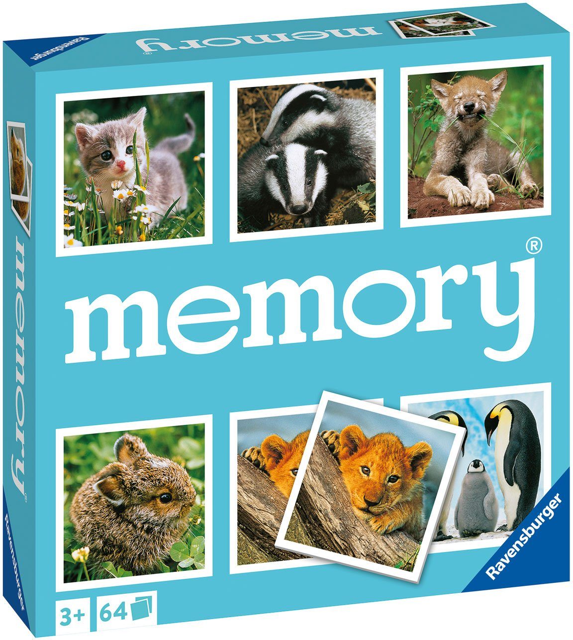 Ravensburger Spiel memory® Tierkinder, Kinderspiel, Made in Europe