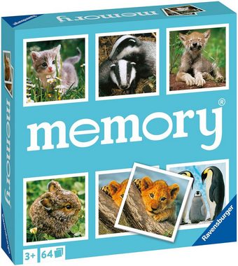 Ravensburger Spiel, Kinderspiel memory® Tierkinder, Made in Europe; FSC® - schützt Wald - weltweit