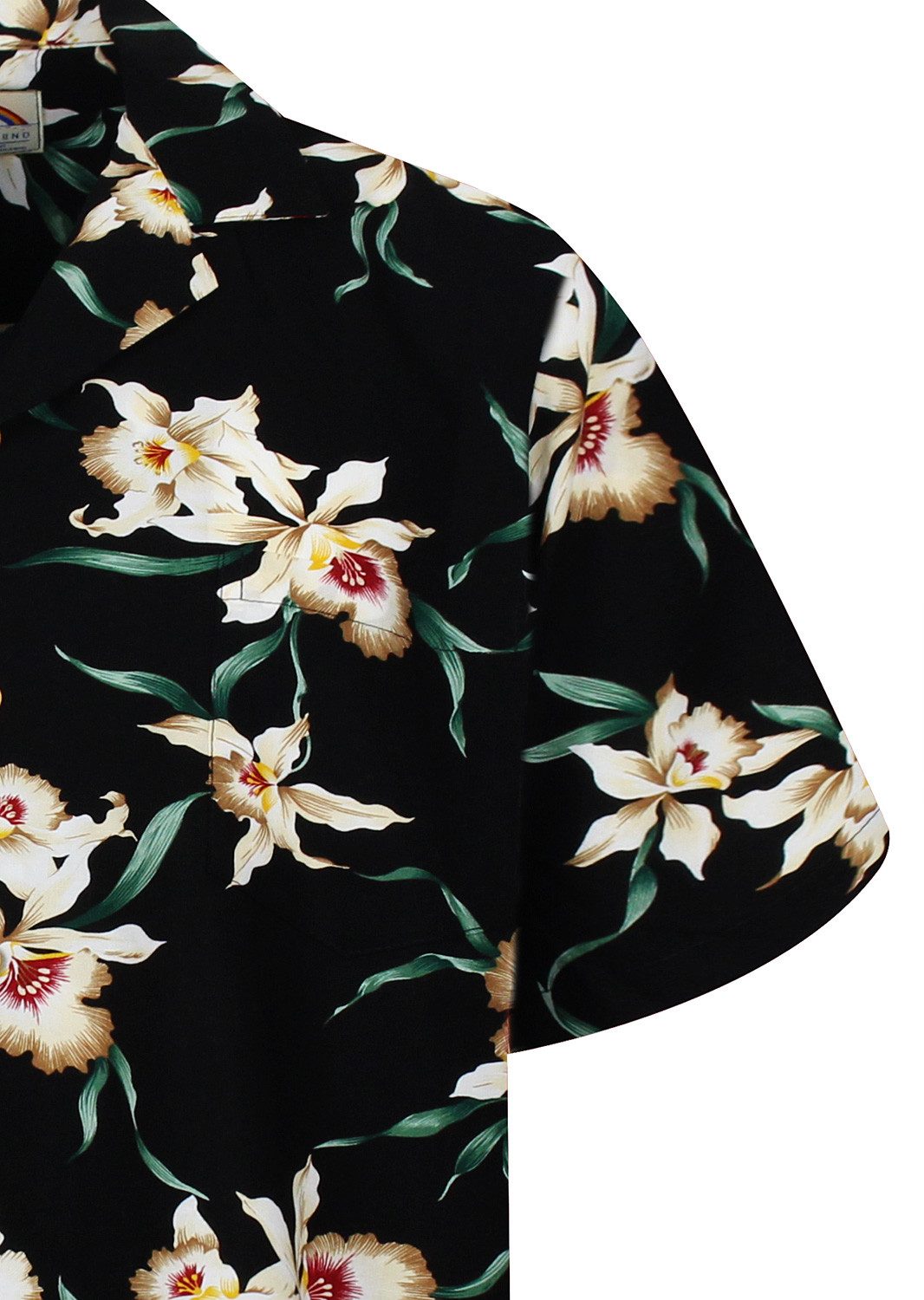 Paradise Found Hawaiihemd Tom Selleck "Star Orchid" Original Hawaiihemd Kurzarm FrontTasche – Bild 5 von 5