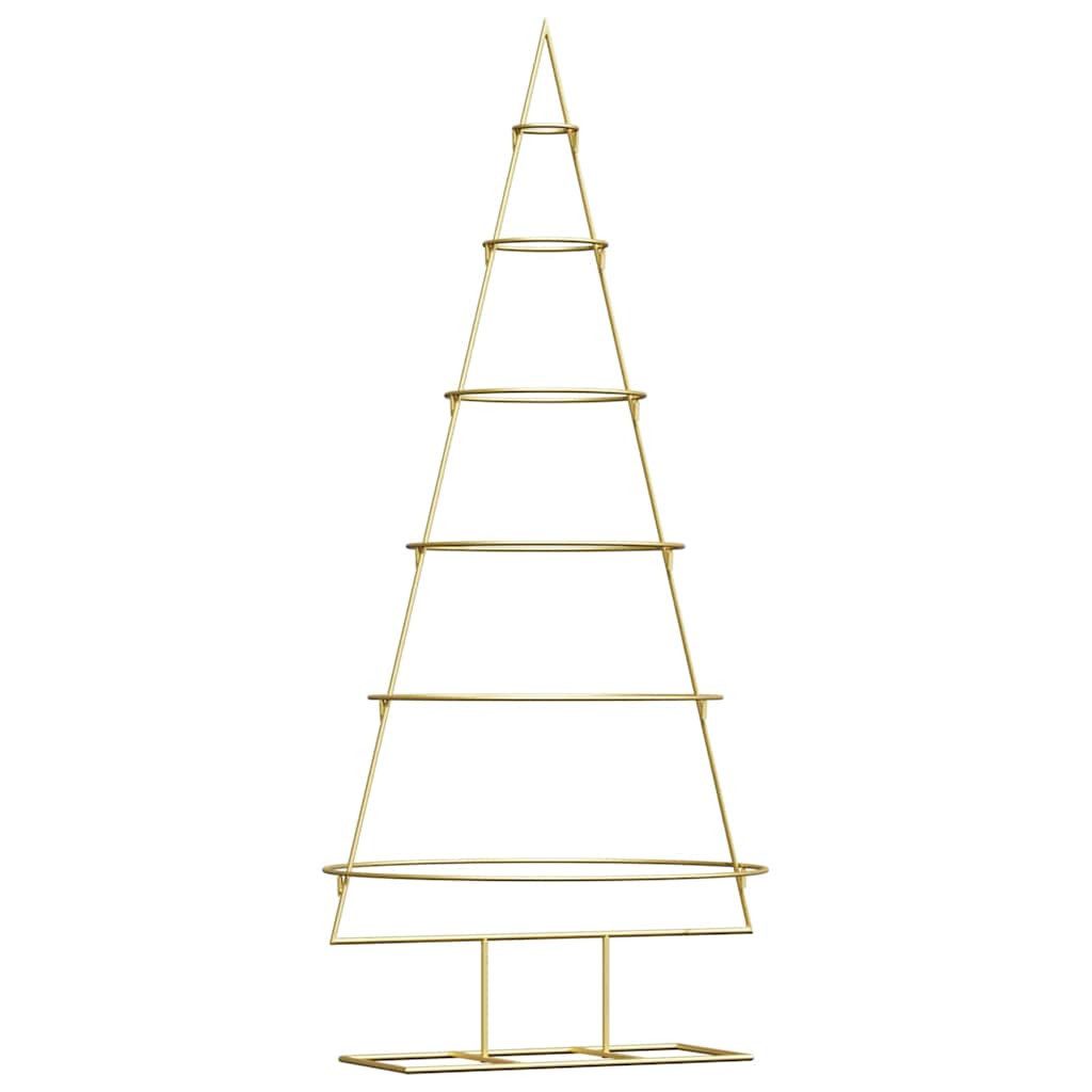 Künstlicher Weihnachtsbaum Metall Weihnachtsbaum Gold 148 cm Pulverbeschichteter Stahl