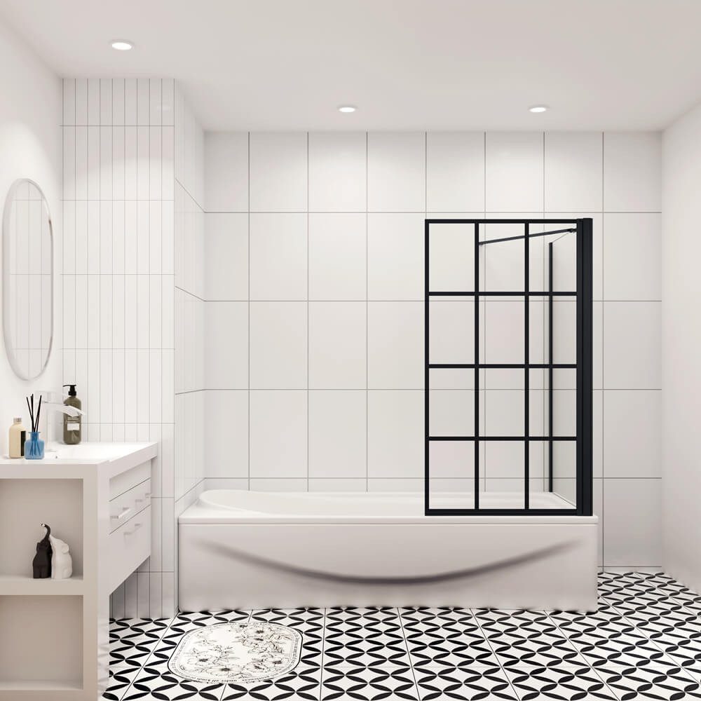 duschspa Badewannenaufsatz 6mm ESG Drehwand mit Seitenwand Duschabtrennung günstig online kaufen