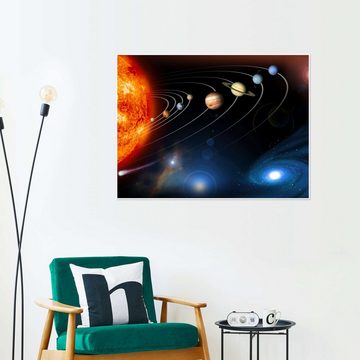 Posterlounge Poster NASA, Planeten im Sonnensystem, Digitale Kunst