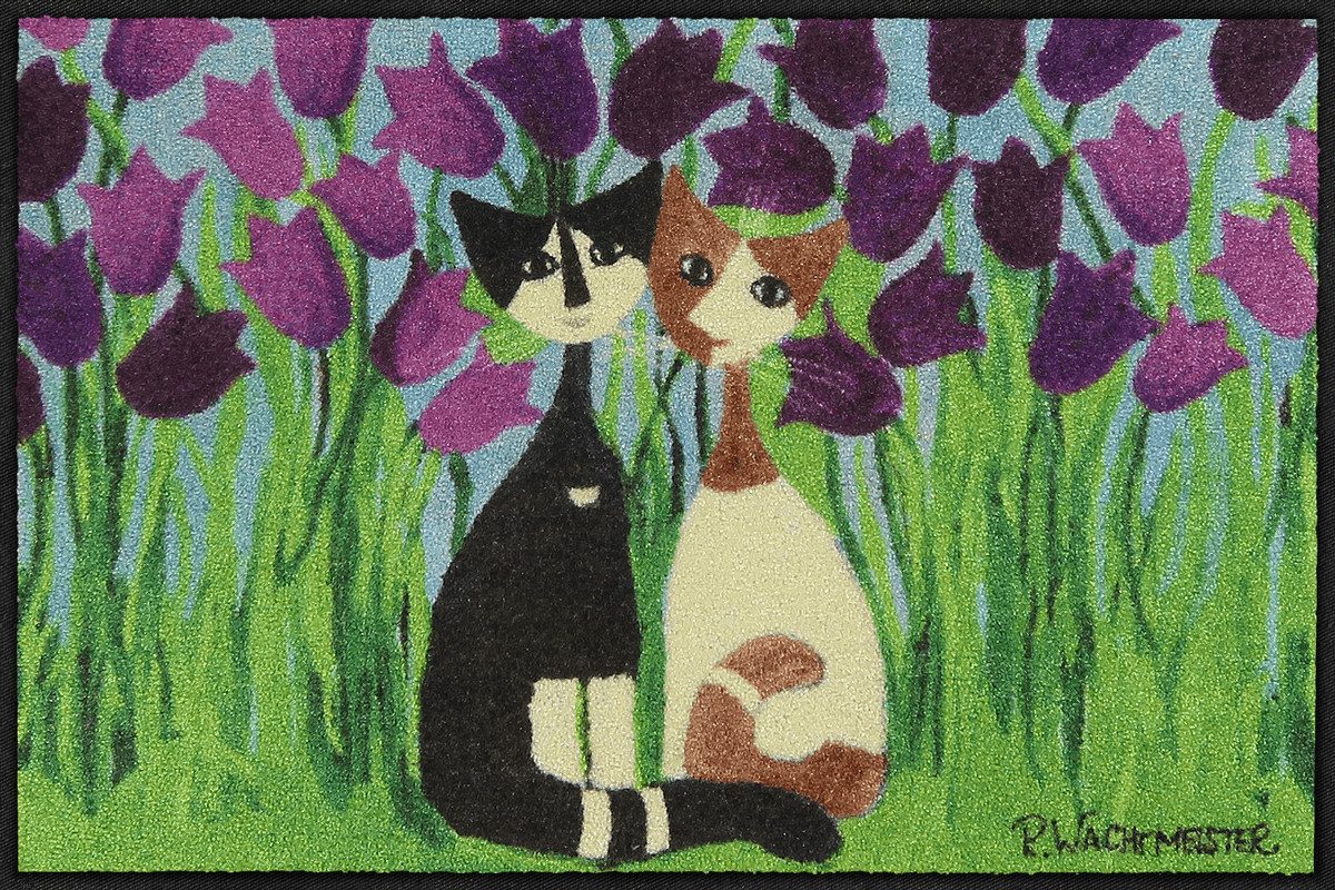 Salonloewe Fußmatte Fußmatte 50x75 Rosina Wachtmeister Cielo Di Tulipani, Eingangsmatte normal, Höhe: 500 mm