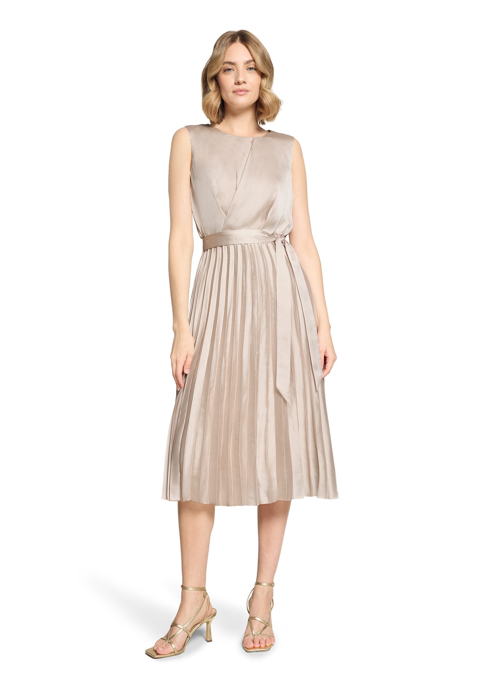 Betty&Co Midikleid Damen mit Plissee Plissee