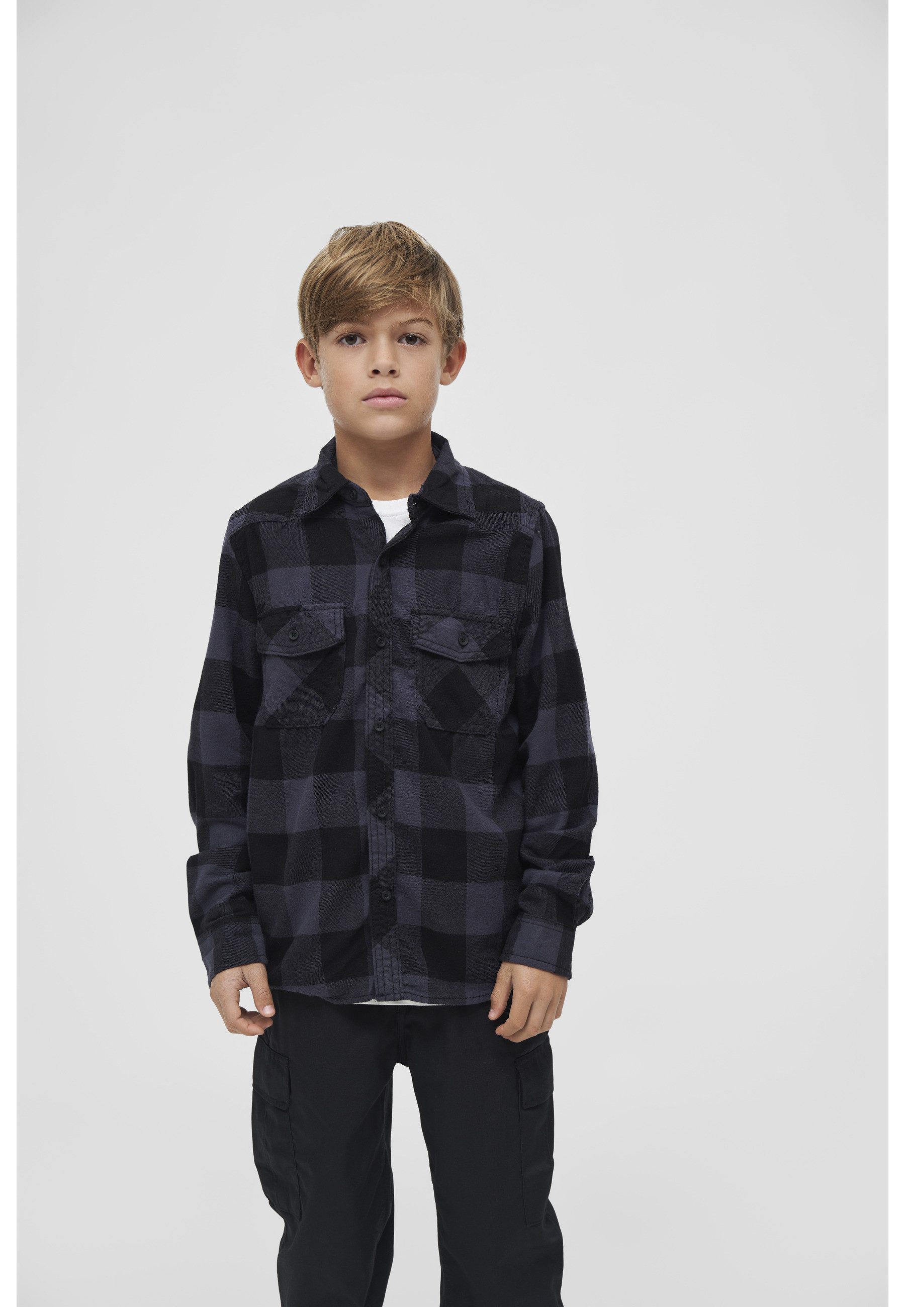 Brandit Langarmhemd Brandit Unisex Checkshirt Kids (1-tlg)