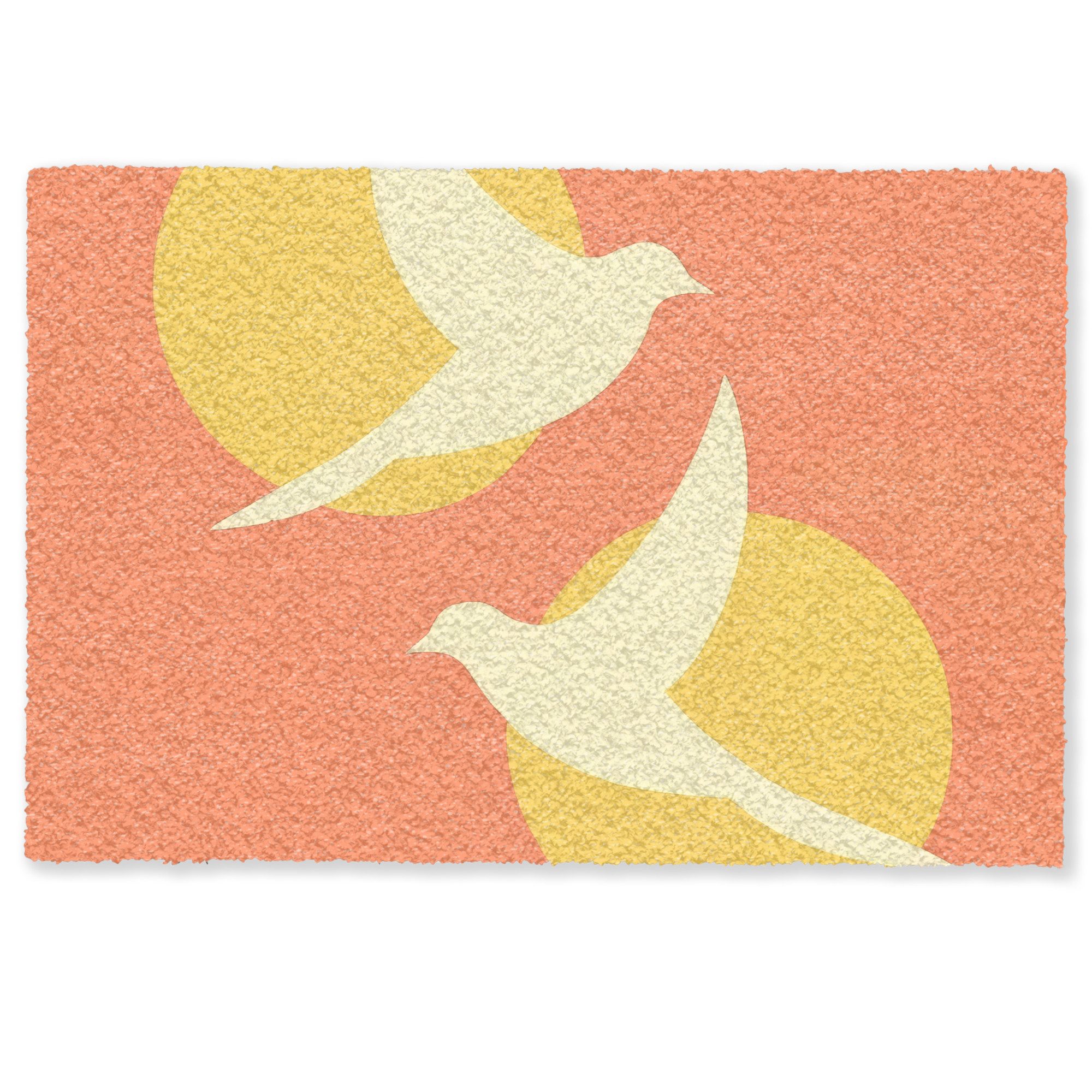 MuchoWow Fußmatte Vögel - Kreise - günstig online kaufen