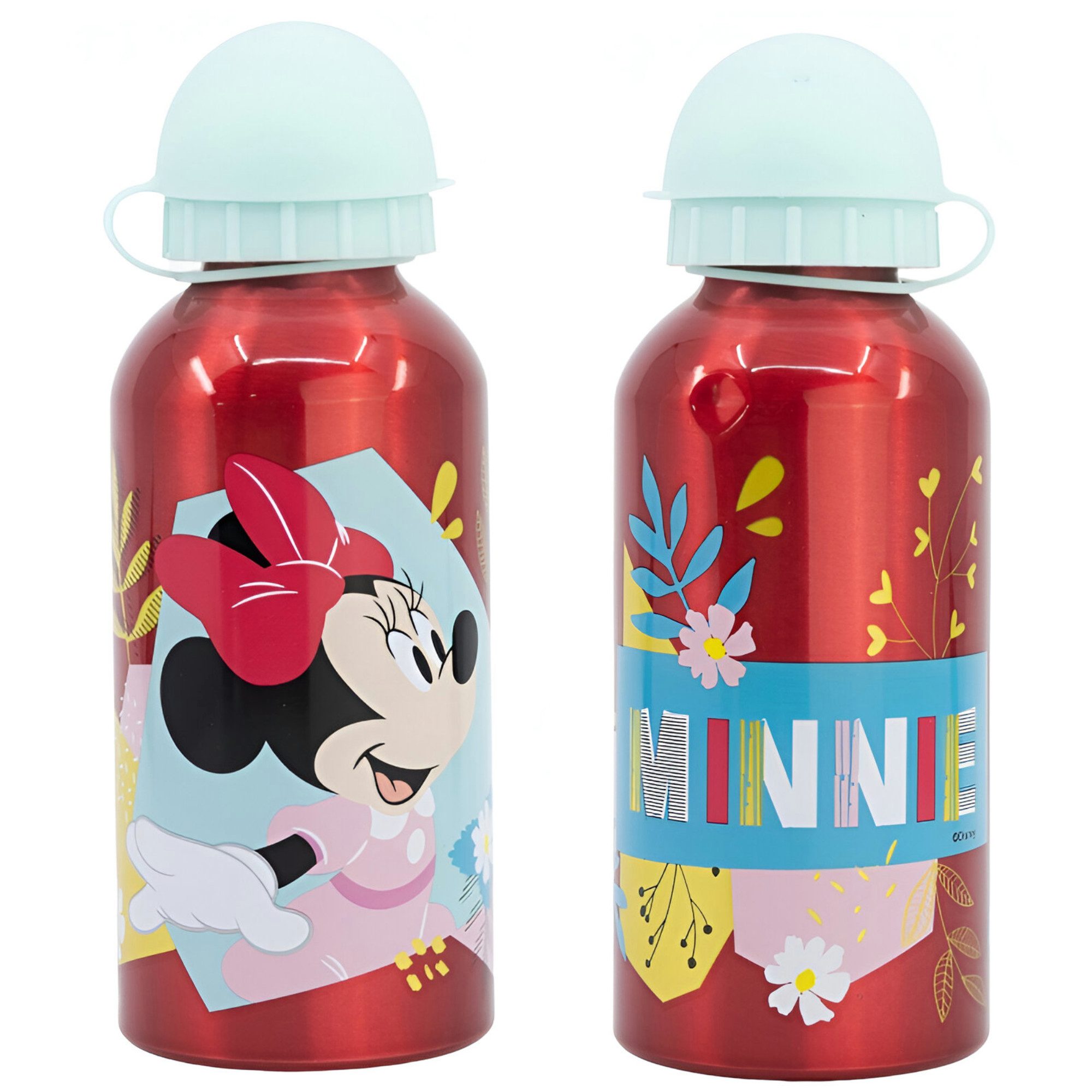 Trinkflasche Disney Minnie Maus Kinder Alu Wasserflasche Flasche 400 ml
