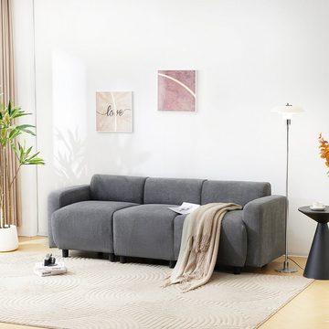 Ulife Sofa Wohnzimmersofa Dreisitzer-Sofa Chaiselongue-Sofa, Sofa mit Schlaffunktion, Sofa mit Kissen