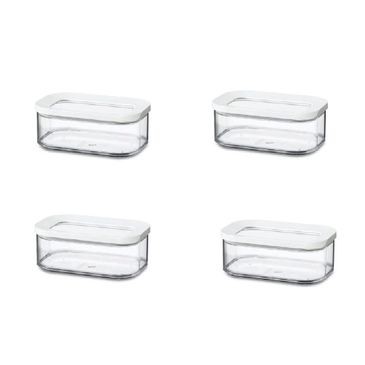 Vorratsdose Modula Vorratsdosen-Set 4-tlg. 425 ml weiß für trockene Lebensmittel