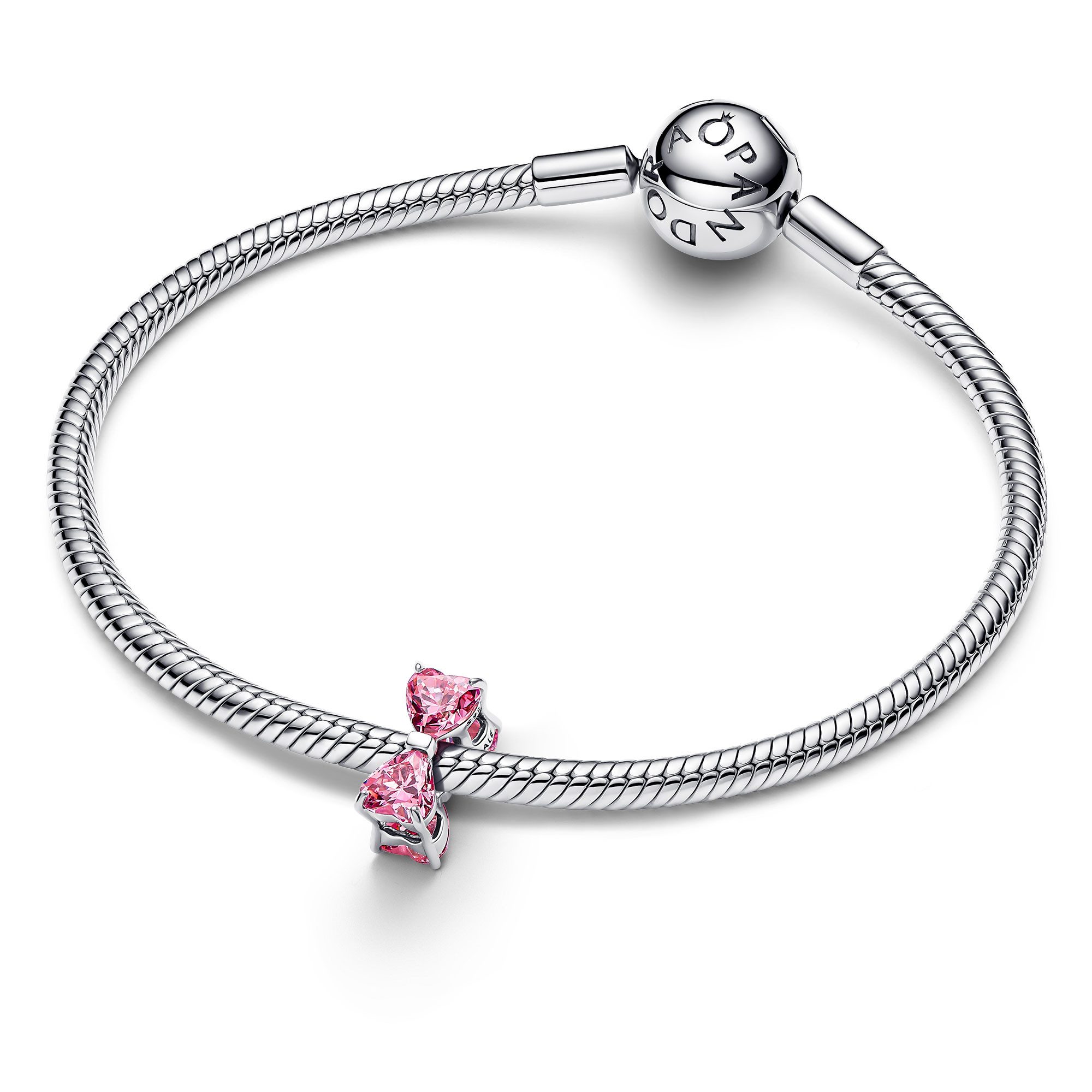 Pandora Bead 794253C01, Silber Pinkfarbene Schleife