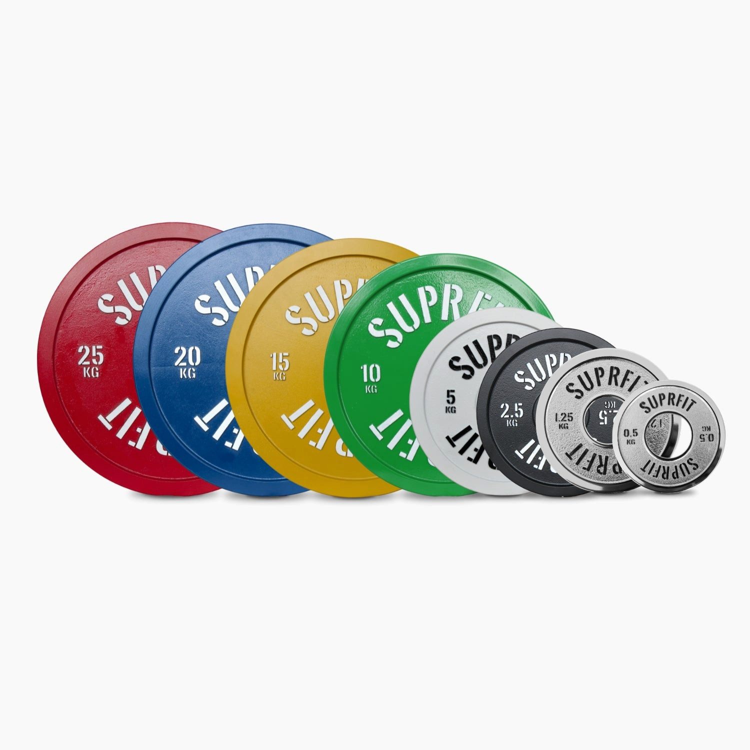 SF SUPRFIT Hantelscheiben Calibrated Steel Plates (Einzel), 0.5 kg, Hochpräzise Kalibrierung mit +/- 10 Gramm Toleranz für exaktes Gewicht